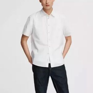 Rag & Bone short sleeve white shirt